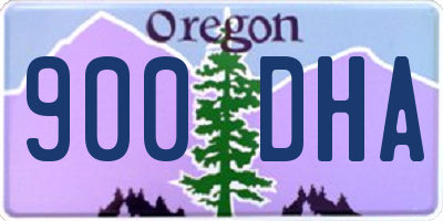 OR license plate 900DHA
