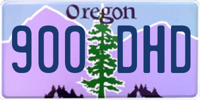 OR license plate 900DHD
