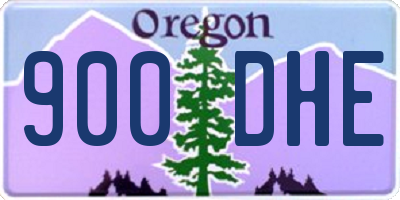 OR license plate 900DHE