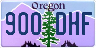 OR license plate 900DHF