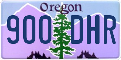 OR license plate 900DHR