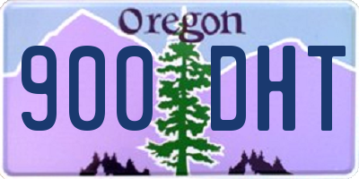 OR license plate 900DHT