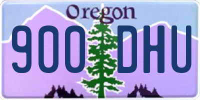 OR license plate 900DHU