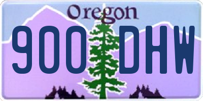 OR license plate 900DHW