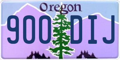 OR license plate 900DIJ