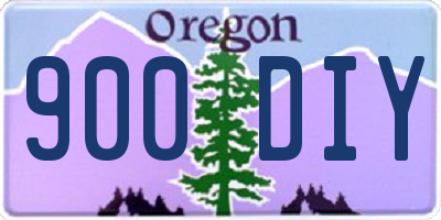 OR license plate 900DIY