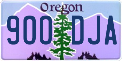 OR license plate 900DJA
