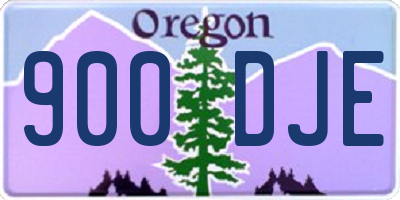 OR license plate 900DJE
