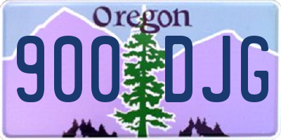 OR license plate 900DJG