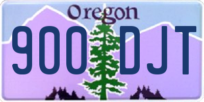 OR license plate 900DJT