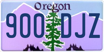 OR license plate 900DJZ