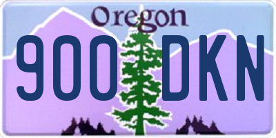 OR license plate 900DKN