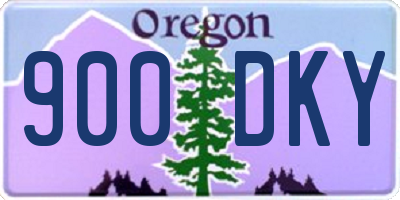 OR license plate 900DKY
