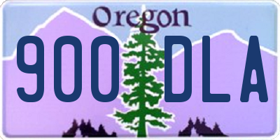 OR license plate 900DLA
