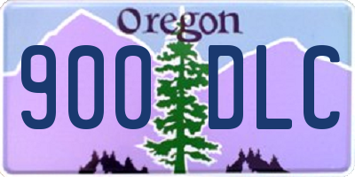 OR license plate 900DLC