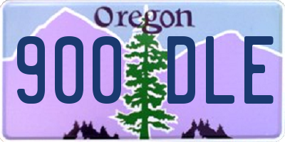 OR license plate 900DLE