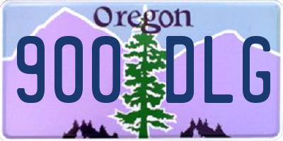 OR license plate 900DLG