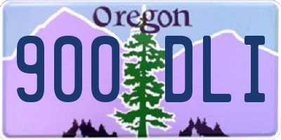 OR license plate 900DLI