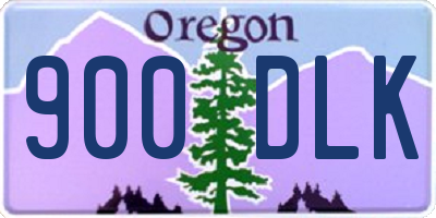 OR license plate 900DLK