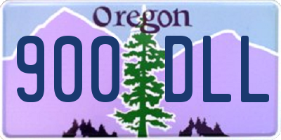 OR license plate 900DLL