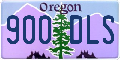 OR license plate 900DLS