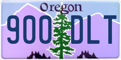 OR license plate 900DLT