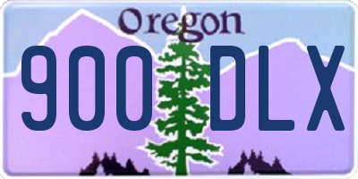 OR license plate 900DLX
