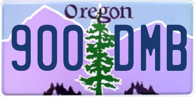OR license plate 900DMB