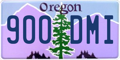 OR license plate 900DMI