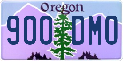 OR license plate 900DMO