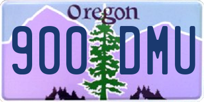 OR license plate 900DMU
