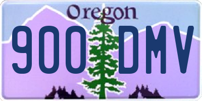 OR license plate 900DMV