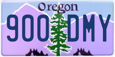 OR license plate 900DMY