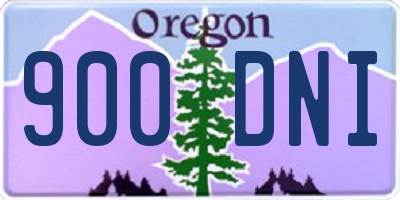 OR license plate 900DNI