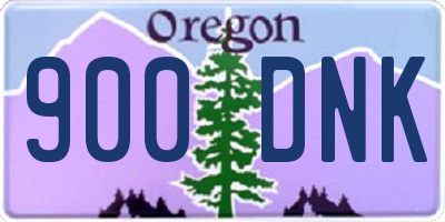 OR license plate 900DNK