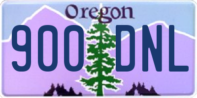 OR license plate 900DNL