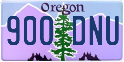 OR license plate 900DNU