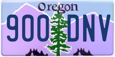 OR license plate 900DNV