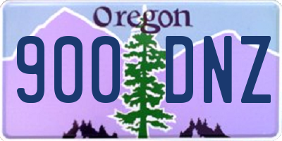 OR license plate 900DNZ