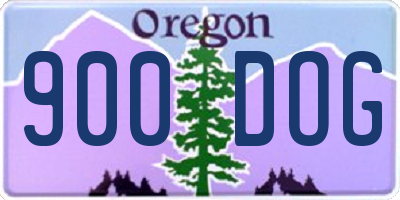 OR license plate 900DOG