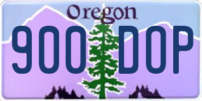 OR license plate 900DOP
