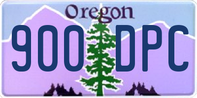 OR license plate 900DPC