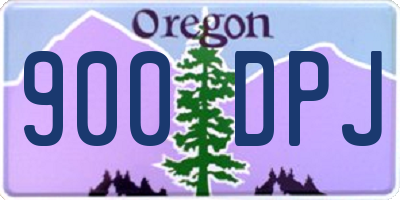 OR license plate 900DPJ