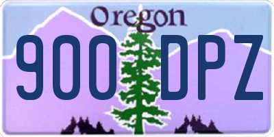 OR license plate 900DPZ