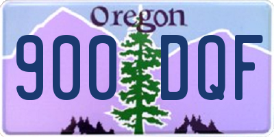 OR license plate 900DQF