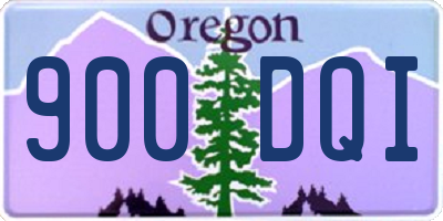 OR license plate 900DQI