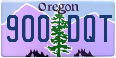 OR license plate 900DQT