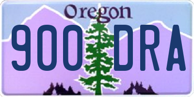 OR license plate 900DRA
