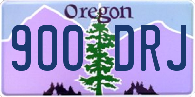 OR license plate 900DRJ