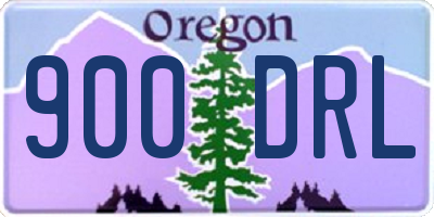 OR license plate 900DRL